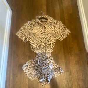 Victoria's Secret Leopard Print pajama set size small